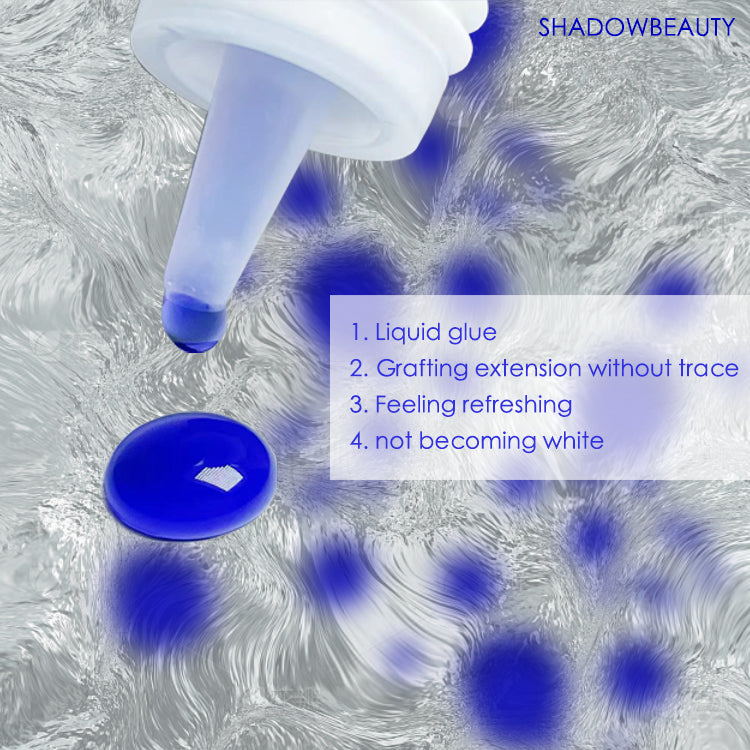 Crystal Blue Eyelash Extension Liquid Glue 5ml