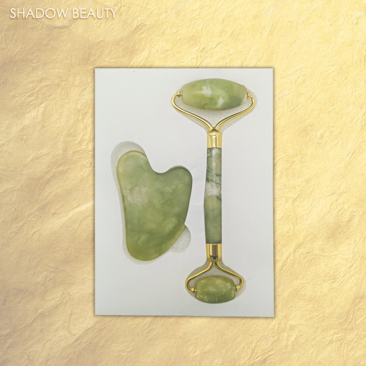 Rolling Face Jade Wheel With Face Scraping Board Set