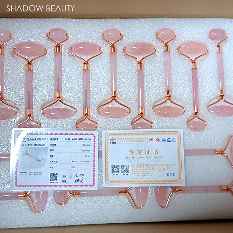 Pink Crystal Rolling Face Jade Wheel
