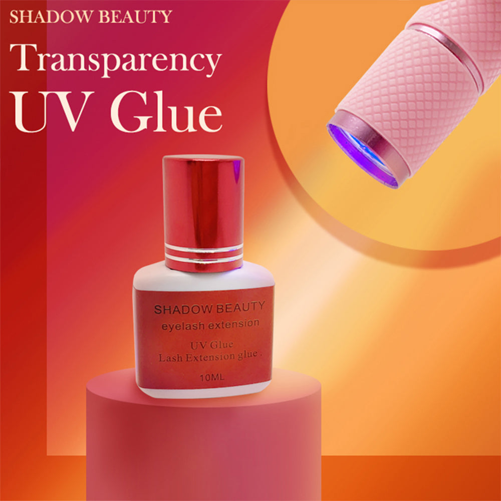 Transparency Super Fast Drying UV Flashlight Eyelash Glue 10ml